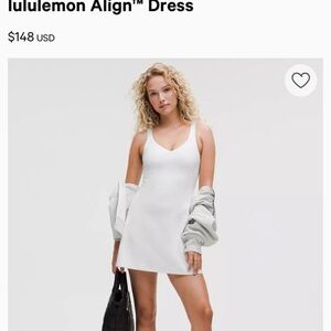 lululemon athletica Classic White Mini Dress